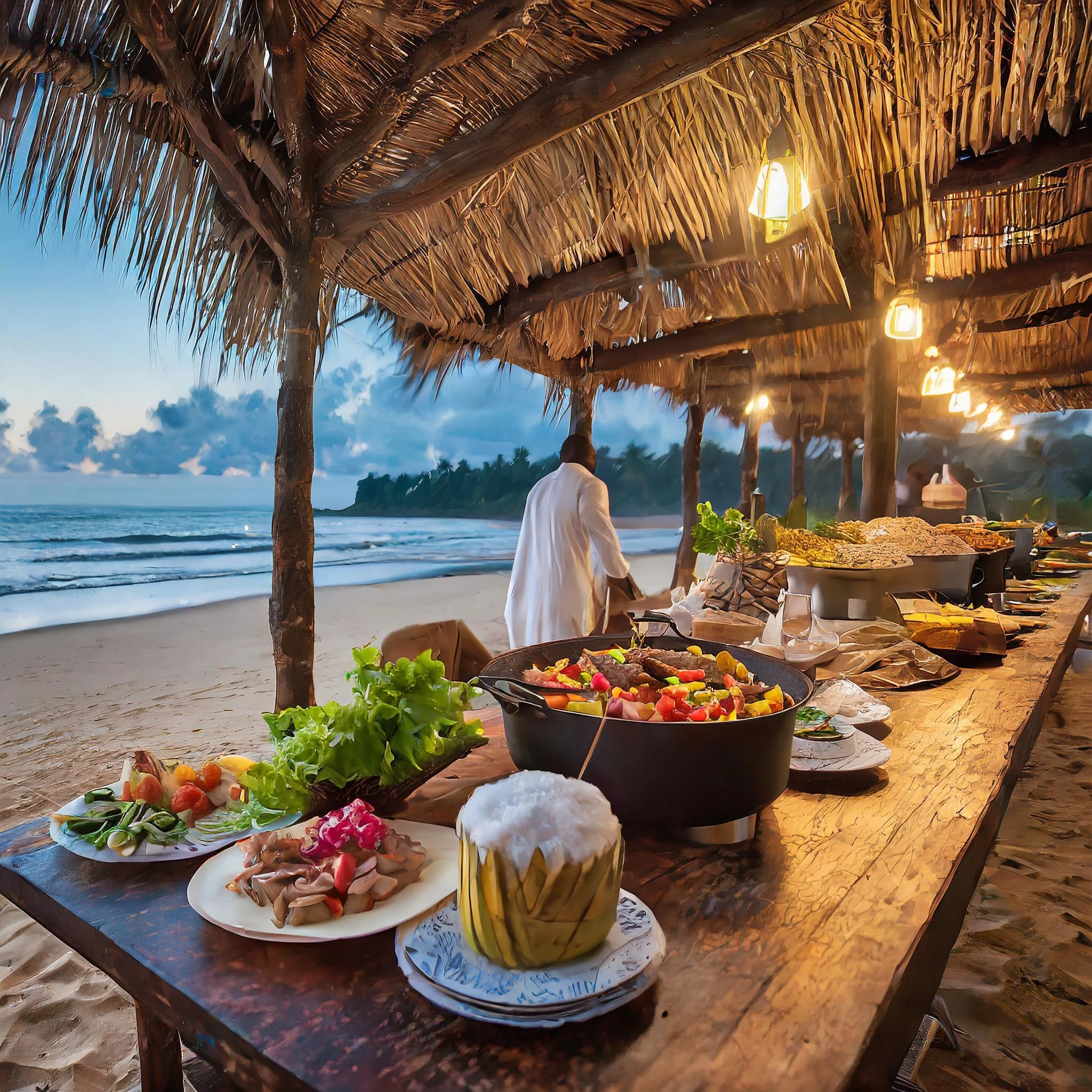 buffet et soirée dansante au kribi lodge